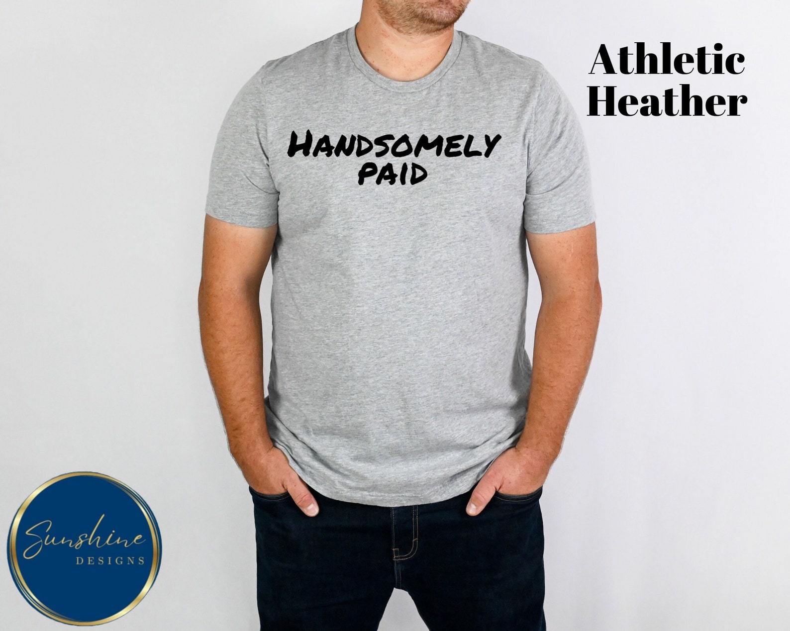 Handsomely Paid Shirt Funny Work Shirt Men's Work Shirt Etsy