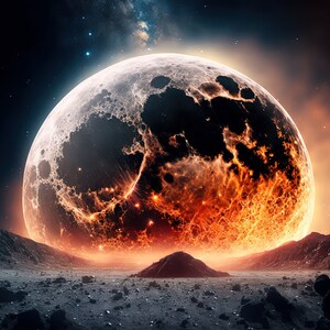 Alien Rising Moon