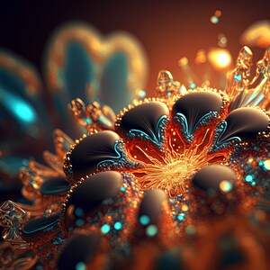 Alien Mikroskopisches Leben, herunterladbare druckbare Datei