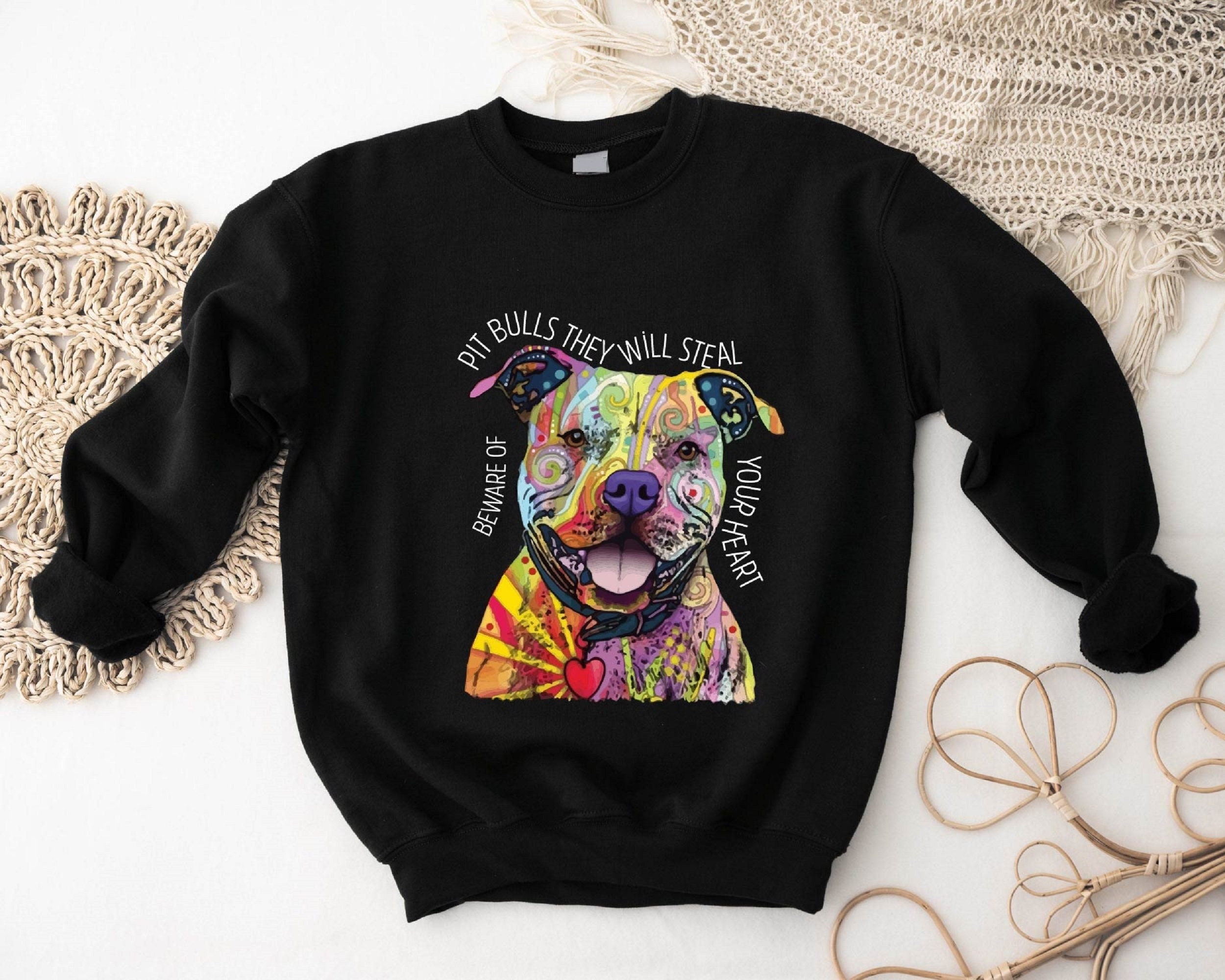 Pitbull T-Shirt Design Beware Dog Steal Multicolor Neon — T-Shirt Factory:  Shop Printed T-Shirts, Sweatshirts and Hoodies