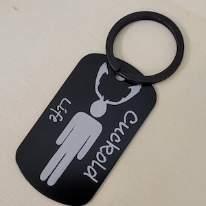 Cuckold keyring, Cuckold collar tag, Cuckold keytag ,Cuckold roleplay