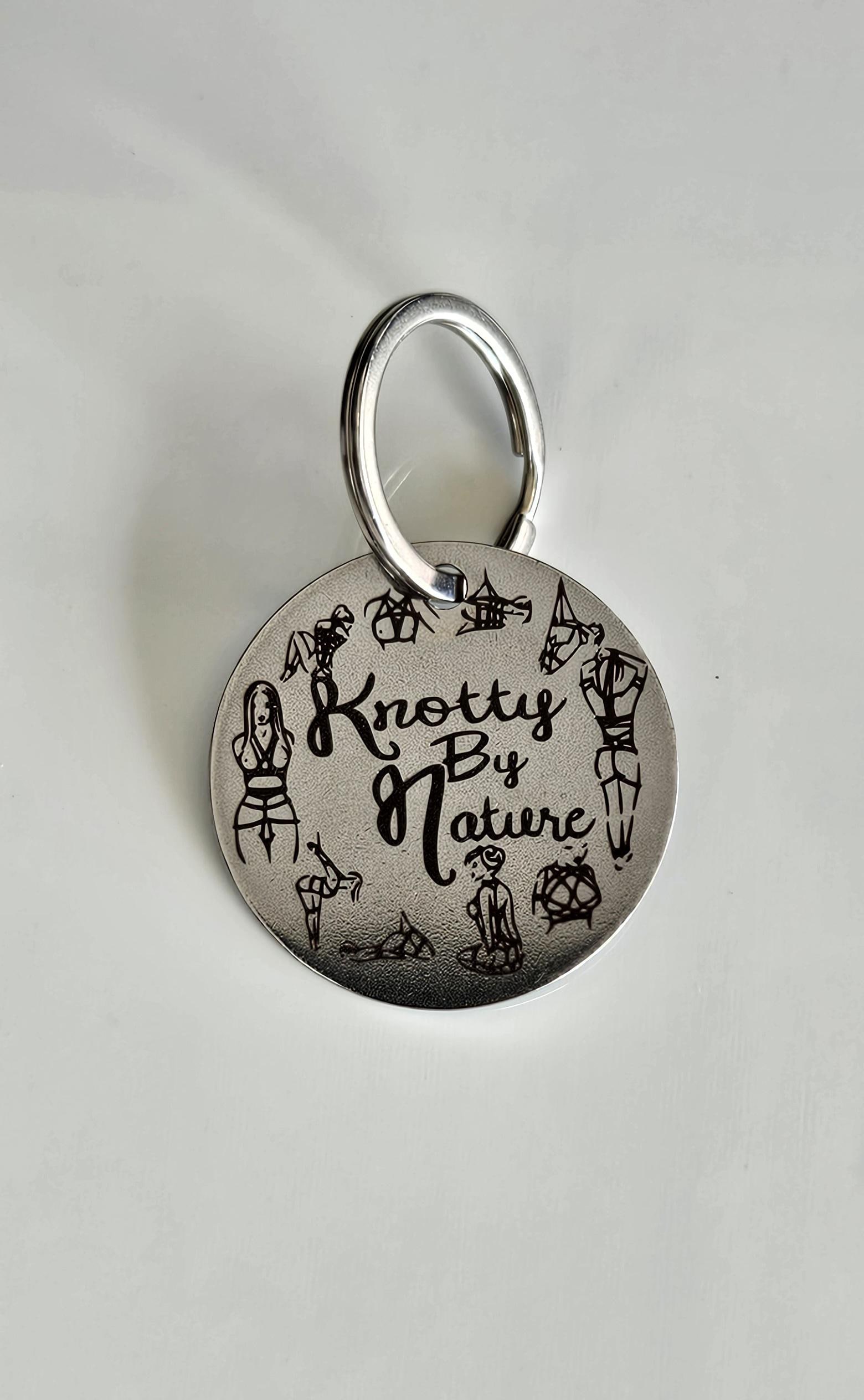 Bondage keychain, knotty bdsm ,novelty, kinky keychain, tie me up