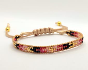 Miyuki Beads Bracelet, Beaded Loom Weaved Bracelet, Seed Bead Bracelet, Boho Bracelets For Women Men