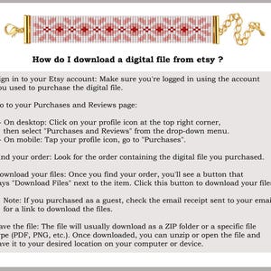 K&ouml;nnte beinhalten: Eine Schritt-f&uuml;r-Schritt-Anleitung zum Herunterladen einer digitalen Datei von Etsy. Die Anleitung enth&auml;lt Anweisungen f&uuml;r Desktop-Computer und mobile Ger&auml;te. Au&szlig;erdem wird erkl&auml;rt, wie Sie die heruntergeladene Datei auf Ihrem Computer oder Ger&auml;t speichern.