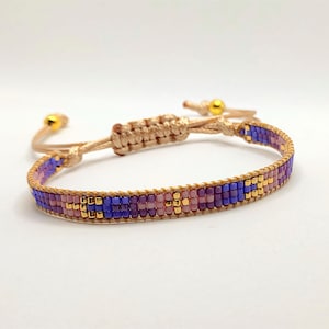 Weaved Beaded Miyuki Bracelet, Handmade Friendship Seed Bead Bracelet, Loom Bead Bracelet