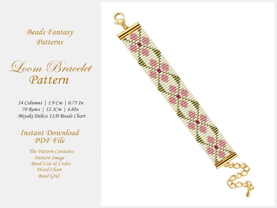 Loom Bead Bracelet, Miyuki Bracelet, Loom Bracelet Pattern