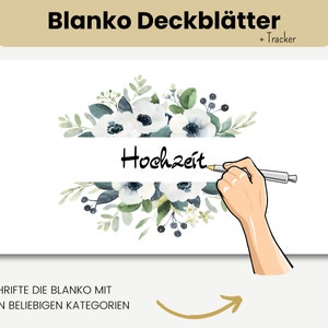 Tableau de bord vierge et suivi du budget PDF et JPG pour s'adapter aux pochettes à glissière pour reliure A6 / A5 - Téléchargement numérique instantané