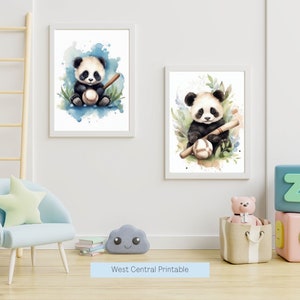 Baseball nursery decor - Baby boy sports nursery - Animal sports - Baseball print set - Nursery sports decor - Baseball posters - DIGITAL