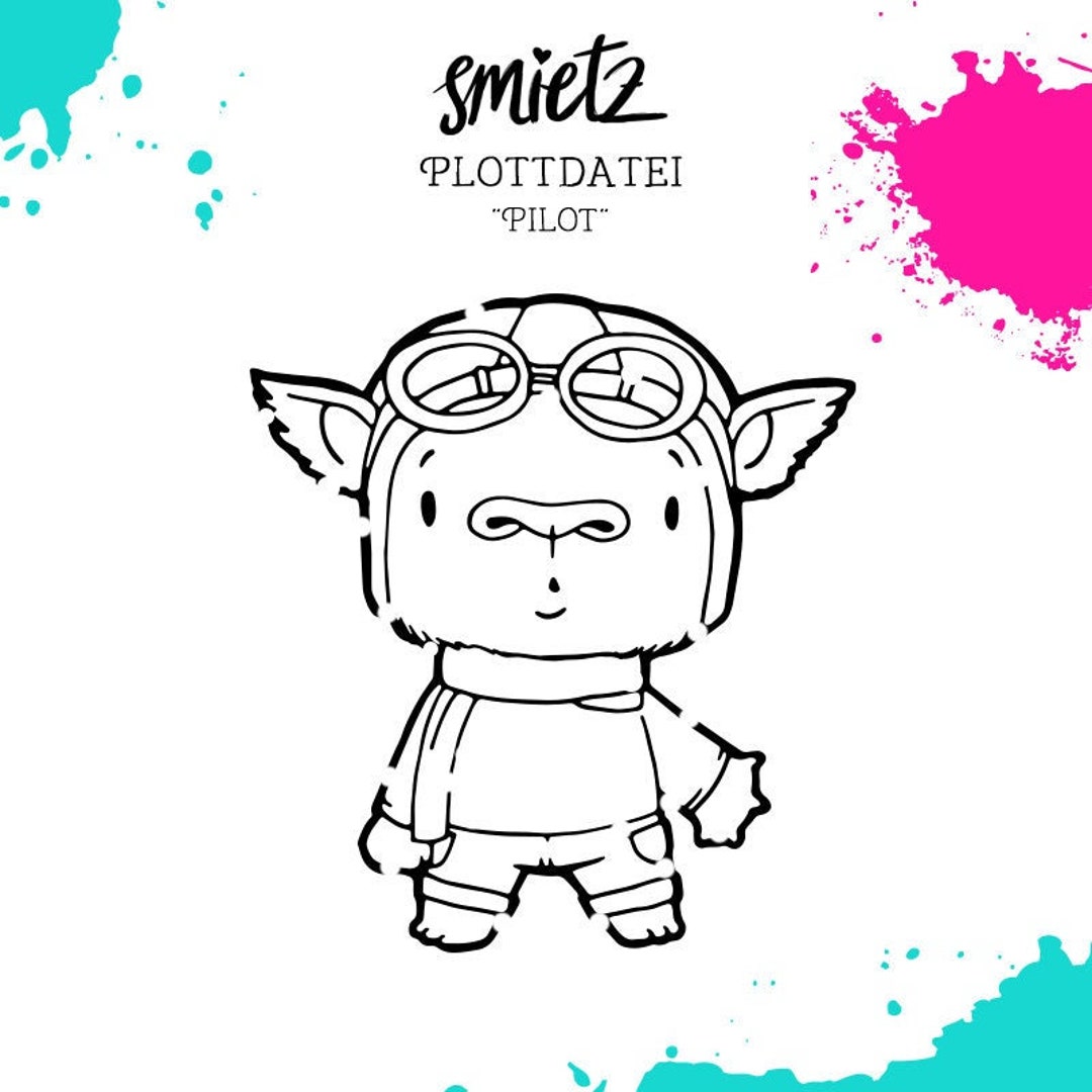 Plot File Pilot Contour SVG DXF - Etsy