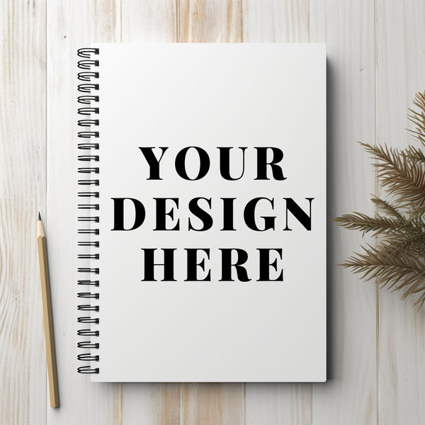 Spiral Notebook Mockup Blank Spiral Notebook Mockup Planner Mockup Journal Mockup  Book Mock Ups Spiral Journal Mock ups