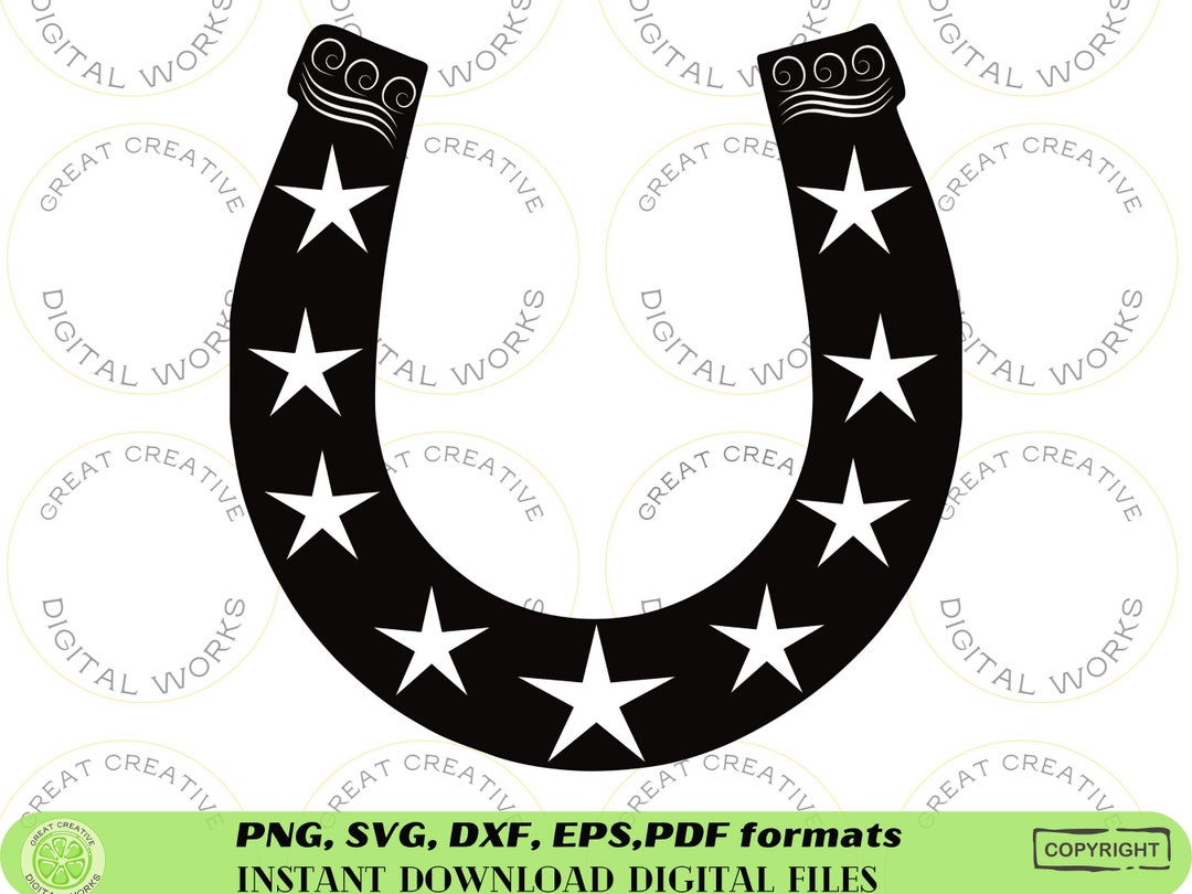 Horseshoe SVG Files Horse Shoe Cut Files Horseshoe Vector - Etsy