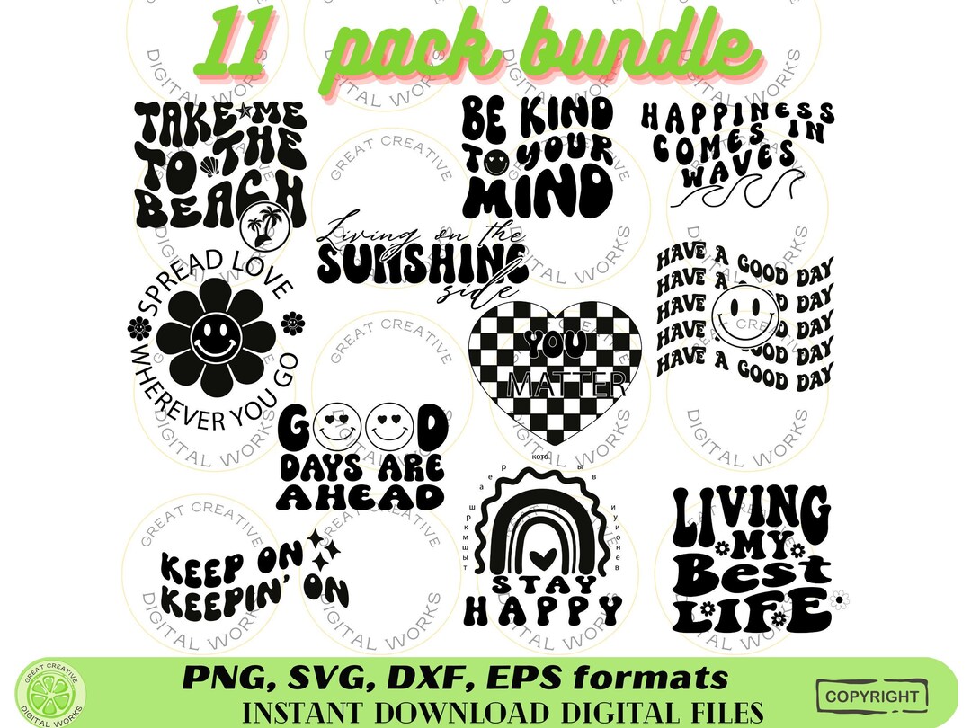 Groovy Svg Bundle Boho Svg Hippie Svg Aesthetic Svg - Etsy Ireland