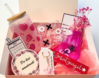 Gift box in pink/lilac, personalizable gift set for women, perfect gifts for girlfriend, aunt, sister, mom and grandma