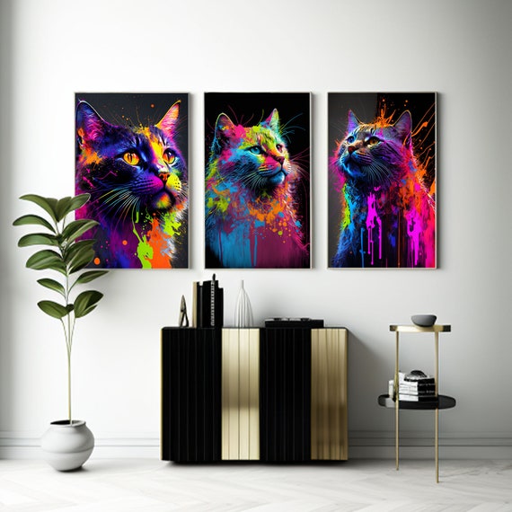 Pop Art Cat Shirt Abstract Art Artist Digitalart Gift Pop Art Cat Shirt Abstract Art Artist Digitalart Gift