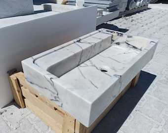 Lilac Marble Sink, Wall Mount Sink, Floating Sink With, Bathroom Sink, Lilac Sink, Marble Sink Vanity, Special Marble Sink
