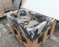 Calacatta Viola Antique Marble Sink, Powder Room Sink, Wall Mounted Sink, Calacatta Sink, Farmhouse Sink, Marble Sink, Bathroom Sink, Sink