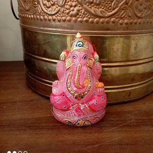 Ganesh en pierre précieuse, Ganesh en pierre, statue de Ganesh, figurine de Ganesh, Lord Ganesh, ganesha rose, Ganesh en cristal, Ganesh, ganesha en quartz, cadeau de Noël