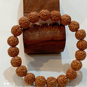 Seasonal Sale -Rudraksha Bracelet - Original 100% Bead from Himalayas Nepal | Shiva Seed