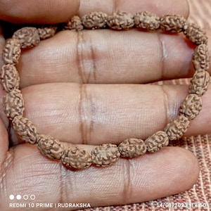Two Mukhi Bracelet - Lab Certified, 2 Mukhi Rudraksha Bracelet, Yoga Gifts, Handmade Armlet, Handmade Jewelry