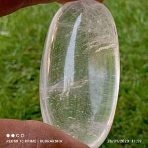 100% Natural Clear Quartz Shiva Lingam Lord Shiva/ Natural Crystal Sphatik Shivling/ Crystal Shiva For Meditation and Prayer Room/ Hinduism