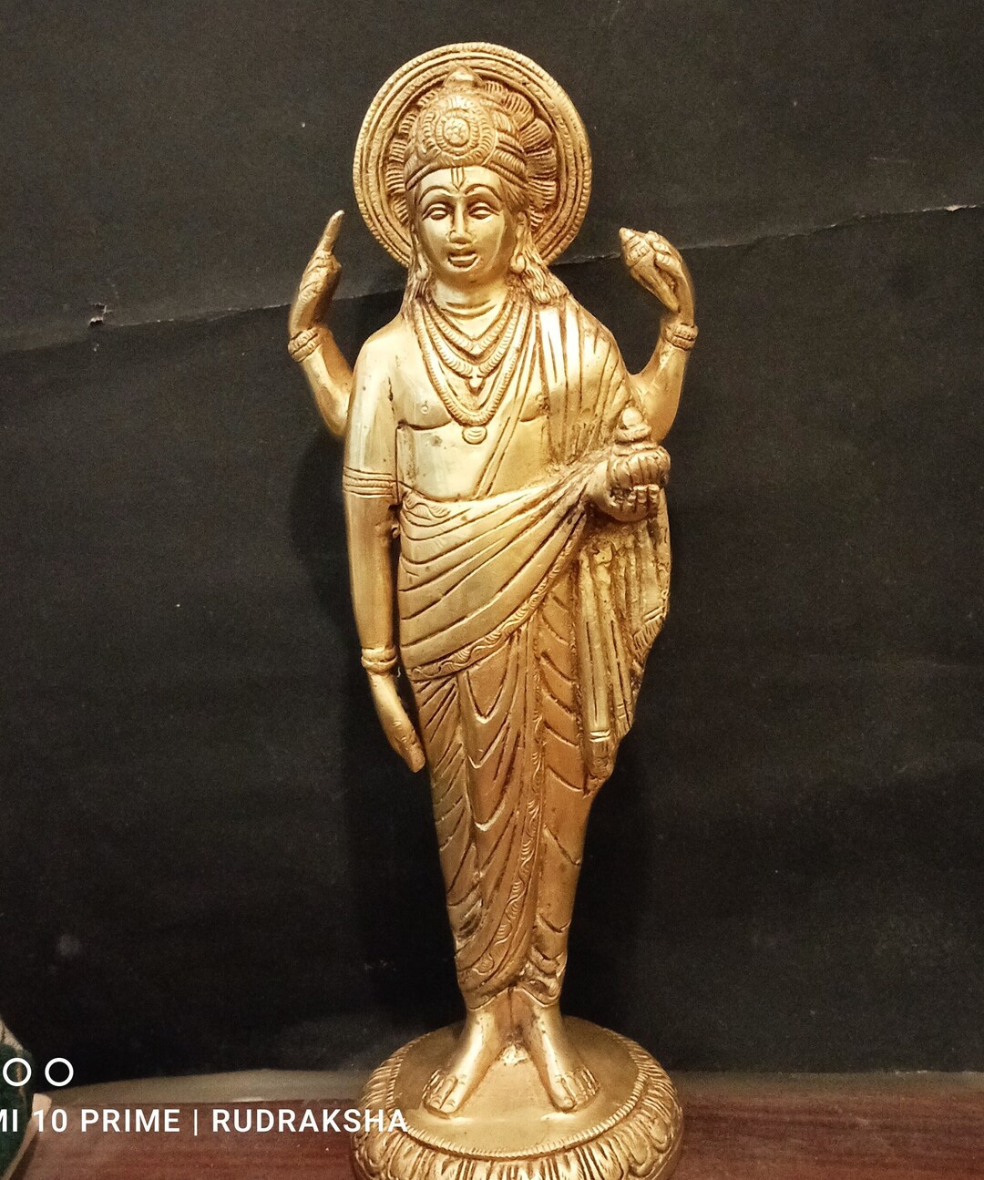 Lord Vishnu As Dhanvantari - Le Médecin Des Dieux - Statue En