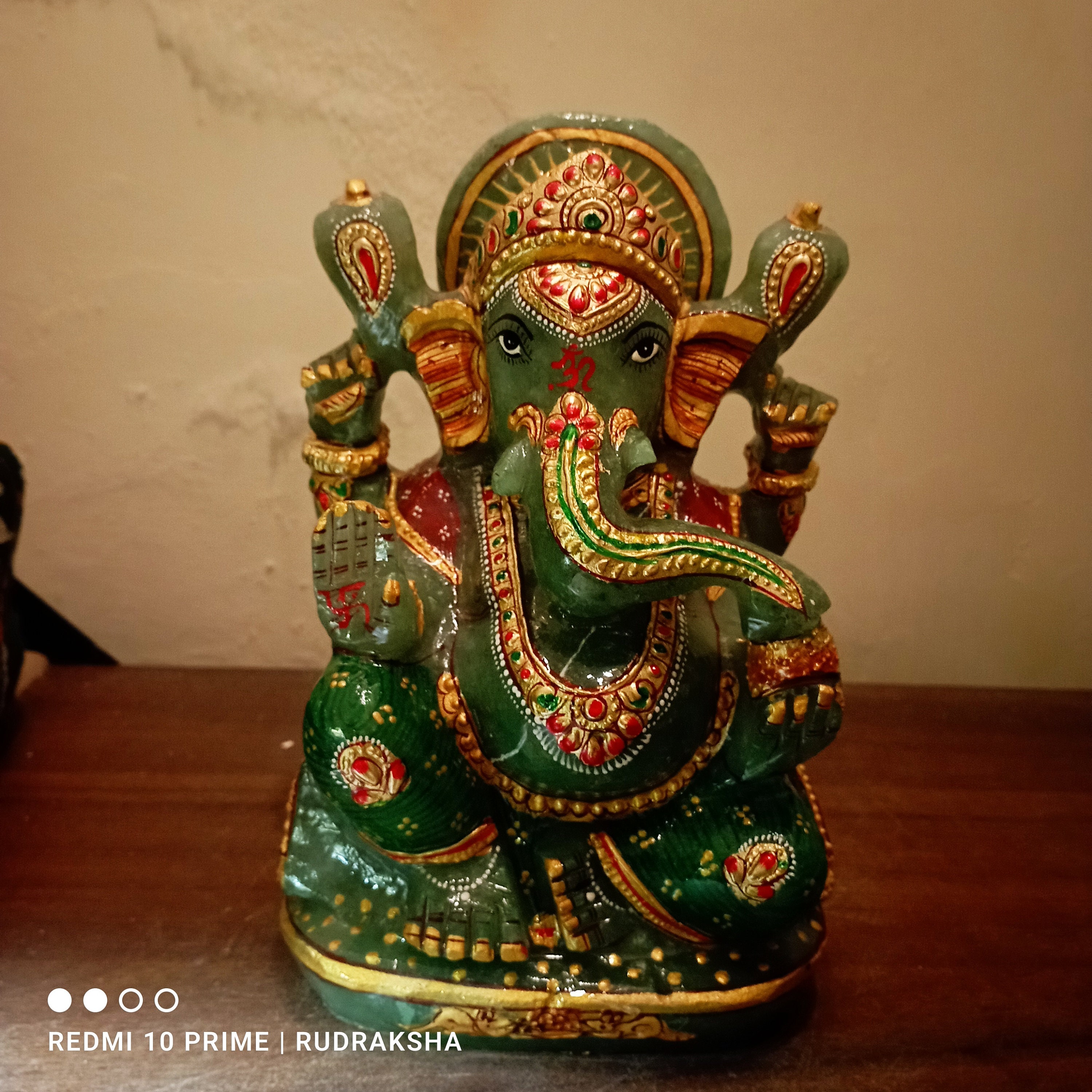 年代不明✡️ネパール産 石に彫刻されたガネーシャ像 年代不明 年代不明✡️ネパール産 石に彫刻されたガネーシャ像 年代不明