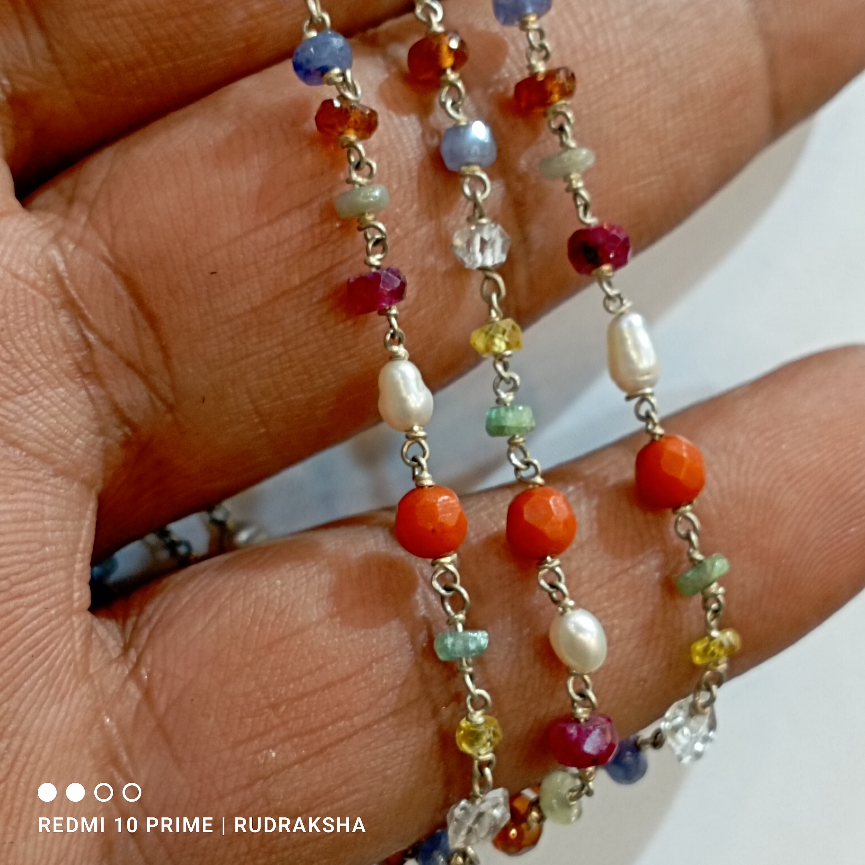 Navratna - Glow Bead Invisible Necklace