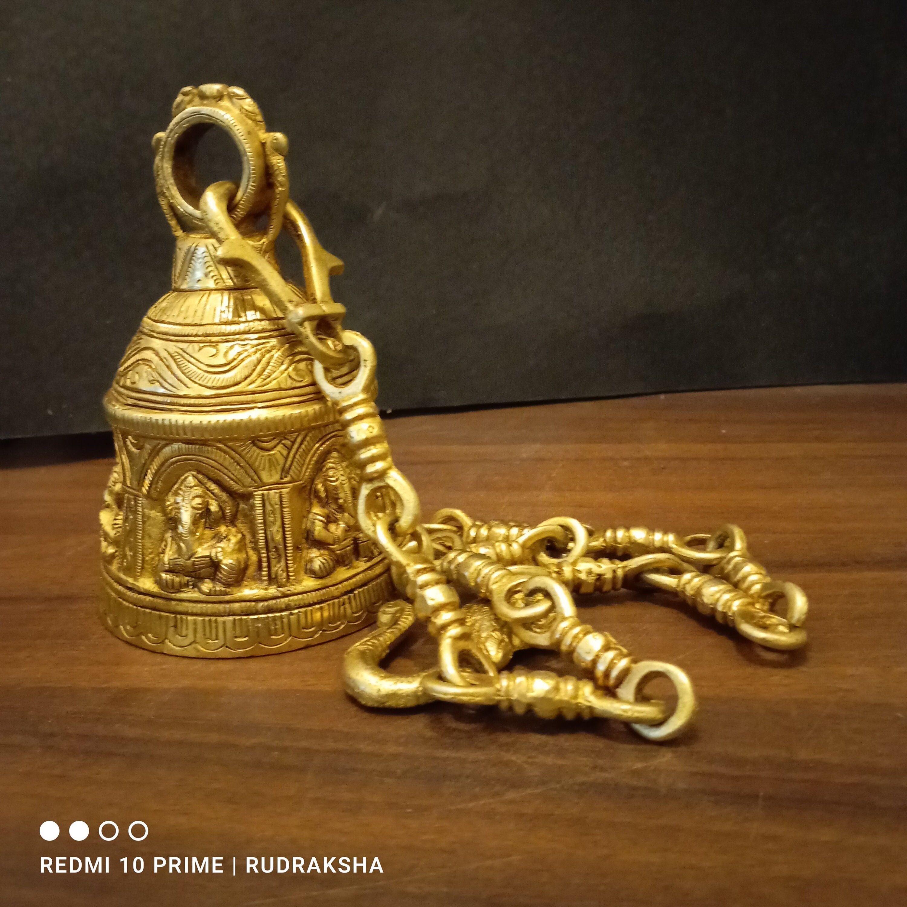 NOBILITY Ganesha On Leaf Statue Gold Ganesh Idol With Diya For Home Office Pooja Puja Diwali Decorative Wedding Return Gift Items - Pack Of 1