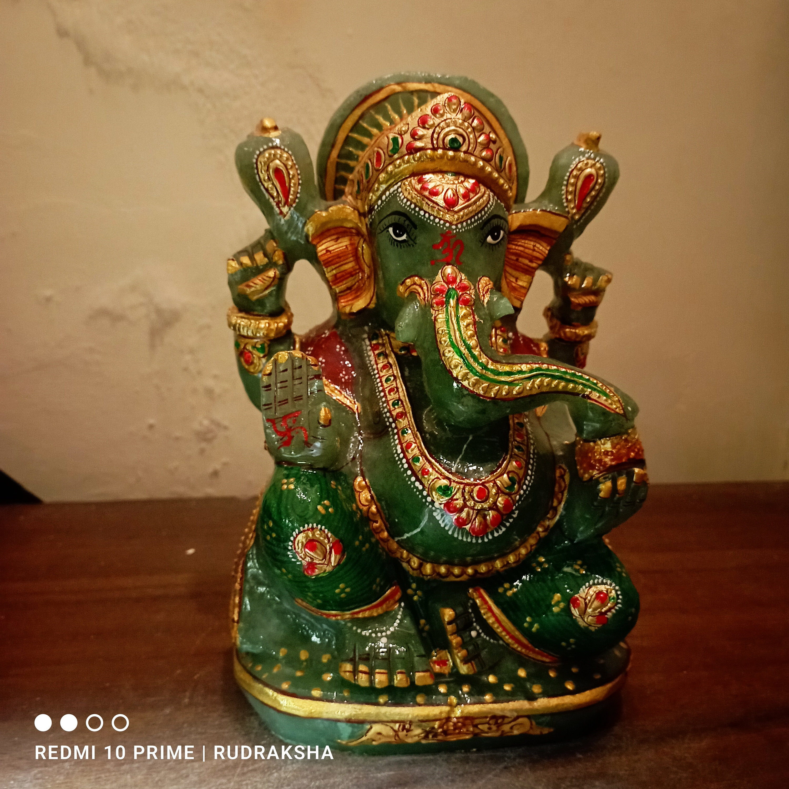 年代不明✡️ネパール産 石に彫刻されたガネーシャ像 年代不明✡️ネパール産 石に彫刻されたガネーシャ像 インド美術