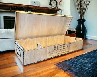 Personalized Large Baby Keepsake Box: Engraved Memory Box