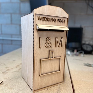 Wedding Card Post Box King Charles Edition 2023 Fully Assembled Free Customisation NOT MDF, Made from Wood Fast Dispatch Decor image 10