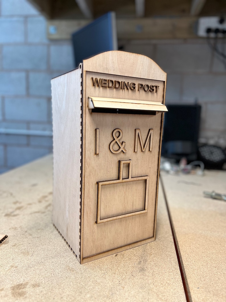 Wedding Card Post Box King Charles Edition 2023 Fully Assembled Free Customisation NOT MDF, Made from Wood Fast Dispatch Decor image 10