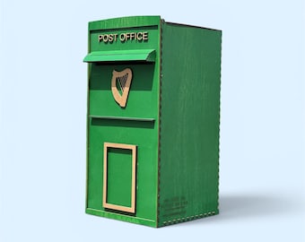 Irish Wedding Post Box – Plywood, Lockable, Customizable (DIY Kit)