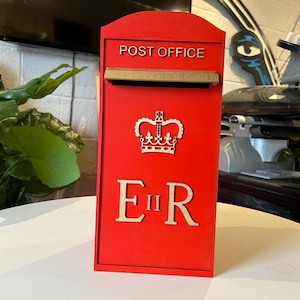 Caixa de Correio para Cartão de Casamento ER 2025 - Totalmente Personalizada com seu Logotipo? Motivo? - Embalagem Plana DIY - Feito de Madeira - Despacho Rápido - Decoração