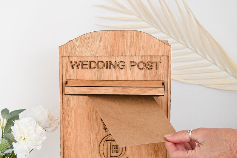 Wedding Card Post Box King Charles Edition 2023 Fully Assembled Free Customisation NOT MDF, Made from Wood Fast Dispatch Decor image 2