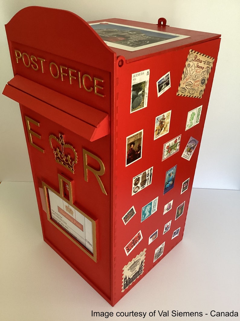 Wedding Card Post Box King Charles Edition 2023 Fully Assembled Free Customisation NOT MDF, Made from Wood Fast Dispatch Decor image 8