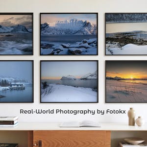 Senja Norway Photography Set, Real Landscape Digital Art, Northern Arctic Wall Art (Instant Download)