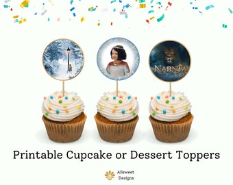 Narnia Cupcake Toppers Printable - Lion, Witch and the Wardrobe