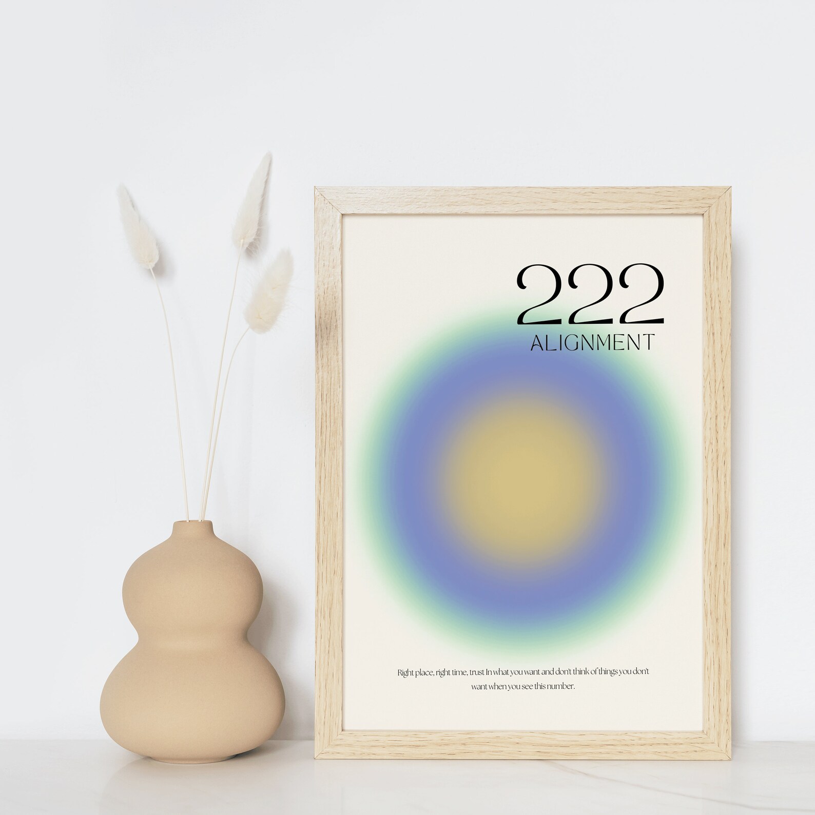 Angel Number Poster 222 Alignment Instant Digital Download Poster, Aura ...
