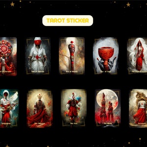 PEGATINA,TAROT,IMPRIMIBLE