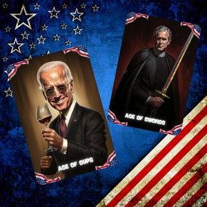 Arcanes du président américain - Jeu de tarot artisanal de 78 cartes comprenant - Tarot mystique pour la divination, la guidance spirituelle et les débutants