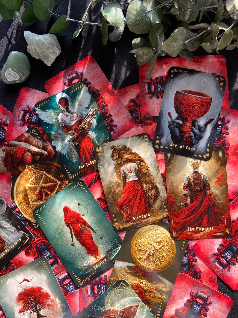 Tarot Deck 78 Tarot Cards Tarot Deck Guidebook Tarot Etsy