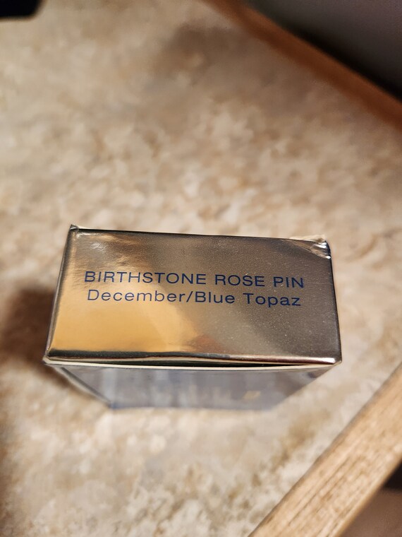 Avon Birthstone Rose Pin December - image 4