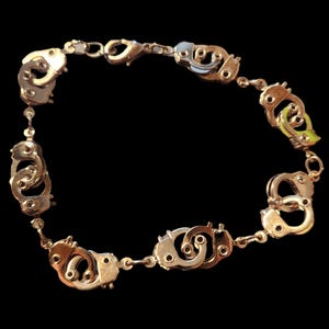 Stainless Steel Multi Handcuff Bracelet 8 Inches