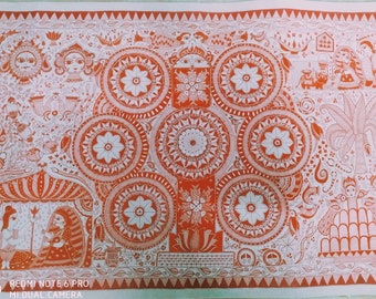 Original Hand Painted Kohbar for Wedding Purpose