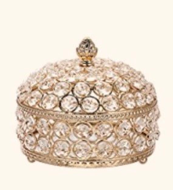 Jewelry box gold crystal decoration box. This is … - image 4