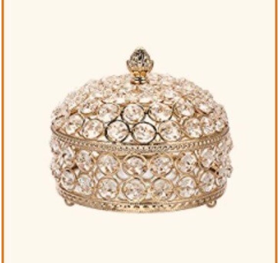 Jewelry box gold crystal decoration box. This is … - image 7