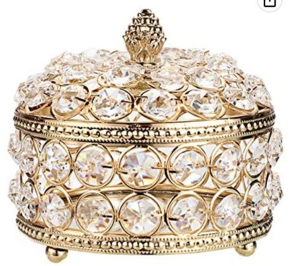 Jewelry box gold crystal decoration box. This is … - image 8