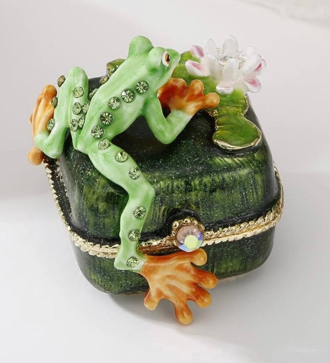 Adorable Frog Trinket Box to Hold Medicine or Small Jewelry Etsy
