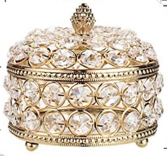 Jewelry box gold crystal decoration box. This is … - image 6